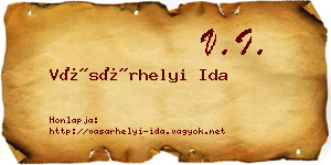 Vásárhelyi Ida névjegykártya